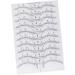 Ipetboom 10pcs Set Microblading Ruler Sticker Scale Ruler Eyebrow Stencil Eyebrow Stickers Make up - Buy Online on GoSupps.com