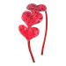 Dzrige Valentine's Day Heart Headband Red Sequin Love Hair Band Hoop Glitter Heart Shaped Hair Accessoires for Girls Women Valentine's Day New Year Wedding Birthday Party Gift