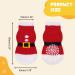Auauy Indoor Anti-Slip Socks for Dogs & Cats | Silicone Gel Paw Protection | 2 Sizes | Christmas Red - Ideal for Small & Medium Pets - Buy Online on GoSupps.com