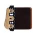 Bicaster Barebow Finger Tabs Cordovan Leather + Brass Plate - Left Hand Medium