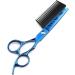 Hair Cutting Scissors 6 Inch Professional JP440c Steel Hollow Blue 2 in 1 Cut Hair Scissors with Comb Haircut Barber Cutting Shears Hairdresser Scissors - Buy Online on GoSupps.com