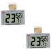 MIPCASE 2 piece of temperature moisture meter measuring device reptile tank hygrometer reptile refrigerator for home fridge home hygrometer whitex2stk 5.5x5x1.5cmx2pcs