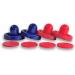 Lemon Home 4-piece Two Colored Air Hockey Pushers & Red Pucks Set - Replacement Accessories for Game Tables - Includes Goal Handles Paddles - 4 Striker 4 Puck Pack - Buy Online on GoSupps.com