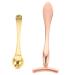 DOITOOL Facial Skin Roller 1 Set Both ends care Eye Wand rose gold skin care tools Double-end Facial Mask Spoon eye creams cosmetic eyes roller head digging spoon set Zinc alloy