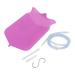 BSTCAR 2L Silicone Enema Bag Set for Colon Cleansing at Home Portable Health Products (Purple)