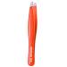 Eyebrow Tweezers - 1 Pc Professional Stainless Steel Tweezer for Facial Hair Removal- Eyebrow Tweezers for Women and Men - Professional eye brow twizzers and trimmer. (Orange)
