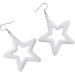 Shop Feylie Fashion Earrings - Blue Hollow Star Pendant Dangling Creoles for Women & Girls - Buy Online on GoSupps.com