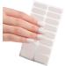 Ruarby French Tip Press on Nails Medium Almond False Nails Tips Detachable Full Cover Stick on Nails Glossy Nude False Nails - Buy Online on GoSupps.com