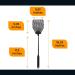 OFXDD Rubber Fly Swatter 3 Pack - Heavy Duty Long Fly Swatter Set in Total Black - Buy Online on GoSupps.com