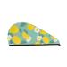 Lemons Chamomile Flowers and Leaves Microfiber Hair Towel Soft Super Absorbent Hair Towel Wrap for Women Coral Velvet Quick Dry Hair Cap for Long Curly and Thick Hair