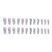 Justotry 24-Piece Royal Blue Glitter Swirl Ballerina Press-On Nails | Stunning Medium Artificial Fingernails for Women - Buy Online on GoSupps.com