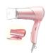 Folding Hair Dryer Professional Hair Dryer AC 1200W Negative Ionic Far Infrared Hairdryer with 2 Heat Cool Shot Setting for Home Portable Travel Fast Drying Hair Lightweight Quiet Blue Small Gift Pink