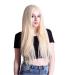 Shop Women's Long Straight Fashion Wigs - Chemical Fiber in White Dark Brown & Light Brown | International Shipping Available - Buy Online on GoSupps.com