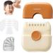 Trimpocket Hair Trimmer/Comb Kids Split Ends Hair Trimmer Hair Trimming and 2 in 1 Bangs Trimmer Dual-Side Design with Cover Blades Replaceable 50 Face Shields(Orange)