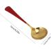 Soup Spoons Stainless Steel Tablespoons with 6 Colors 5 Pieces of Kitchen Dinner Dessert Scoops Set for Tea Dessert Salt Sugar(Red) - Buy Online on GoSupps.com