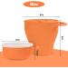 Vicloon Collapsible Silicone Baby Snack Cup - Non Spill Snack Pot with Lid for Toddler, Orange - Buy Online on GoSupps.com
