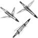 JIANZD 3 Blades Hunting Broadhead 100 Grain Arrow Heads - 6Pcs Silvery Kill-B Compatible with Traditional & Compound Bows - Buy Online on GoSupps.com