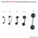 28 Pcs Colorful 12mm Ball Bubble Hair Ties for Girls & Women - Clear Assorted - Buy Online on GoSupps.com