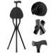 Crutches Thick Aluminum Alloy Old Man Walking Stick Four Feet Non-Slip Cane Retractable Light Non-Slip Walking Stick with Hospital Family - Buy Online on GoSupps.com