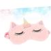 Child's Pink Embroidered Eye Mask with Makeup Eyeshadow Design - 1 Count - Buy Online on GoSupps.com