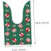 KOMBIUDA Christmas Pouches 100pcs Christmas Wrapping Bag Candy Bags Small Christmas Bags Festive Packing Bags Nougat 22.5x13.5x0.2cm Green - Buy Online on GoSupps.com