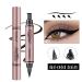 Jumbo Volume Liquid Eyeliner Stamp and Liquid Liner - 2 in 1 Black Waterproof Winged Cat Eye Makeup Tool - Buy Online on GoSupps.com