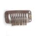 50pcs Stainless Steel Hair Extension Clips Wigs Combs + 2pcs Weaving Thread & Needles Set - Dark Brown - Buy Online on GoSupps.com