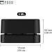 200 Pack 5ml Thick Black Glass Square Containers with Child Resistant Lids - Concentrate Jars for Oil, Lip Balm, Wax, Cosmetics | Black Glass with Black Lid - Buy Online on GoSupps.com