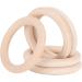 20Pcs 65mm Natural Unfinished Wood Circles for DIY Baby Teether Toys - Buy Online on GoSupps.com