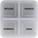 Single Day Pill Box - Compact Travel Organizer with 4 Compartments for Morning Noon Evening & Bedtime - Perfect for Pocket or Bag - Buy Online on GoSupps.com