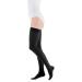 Medi duomed basic thighshow compression stockings with lace unisex |Long compression socks CCL2 with a knobs for women and men |Black |Size II
