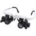 goforwealth Head Mounted with LED Light Jeweller Magnifying Glasses Hands Headset Head-Mounted Magnifying Glasses for Jewelry Sewing Reading Crafts Repair Astounding - Buy Online on GoSupps.com