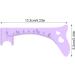 Eyebrow Ruler | Silicone Eyebrow Makeup Mapping Template | Brow Positioning Ruler Makeup Guide Tool Professional Quick Eye Makeup Tool Purple - Buy Online on GoSupps.com