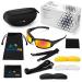 Safety Glasses Kit with Interchangeable Lenses-Anti Fog-Anti Scratch-UV Protection-Sport Shooting Hunting Eye Protection For Men and Women-Stylish Impact Resistant Z87 Eyewear for Work or Play