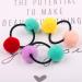 Lurrose 10-Piece Pom Pom Hair Tie Set | Fluffy Elastic Hair Bands for Women & Girls | Stylish Fur Ball Ponytail Holders | International Shipping Available - Buy Online on GoSupps.com