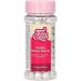 FunCakes Candy Choco Pearls Large White: Cake Sprinkles Great Chocolate Taste Perfect for Cake Decorating Edible Choco Pearls. 70 g.