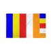 AZ FLAG Flag Buddhist 150x90cm - Buddhism flag 90 x 150 cm - flags Top Quality