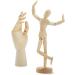 Wooden Hand Model & Posable Mannequin Set for Drawing | Adjustable Art Supplies (2-Piece) - Buy Online on GoSupps.com