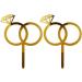 Wedding Cake Topper 2 Pcs Ring Cake Topper for Valentine's Day Engagement Bridal Shower Wedding Party Cake Decor Accessories - Buy Online on GoSupps.com