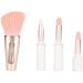 Eyeshadow Blush Uniform Coloring 4 In 1 Cosmetic Brush Soft Hair Transparent Handle Professional Portable Elegant for Dating Party for Daily Use - Buy Online on GoSupps.com