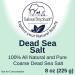 Natural Elephant Dead Sea Salt Coarse Grain 8 oz - 100% Pure for Psoriasis, Eczema, Acne & More - Buy Online on GoSupps.com