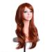 LFMDJF 70cm Wavy Red Wig | Synthetic Hairpieces for Women | Versatile Colors: Black Purple Pink Blue | 28 Inches Silver - Buy Online on GoSupps.com