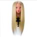 100% Human Hair Training Head with Desktop Stand - Salon Model for Hair Styling & Practice - Buy Online on GoSupps.com
