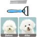 Zukent Double Sided Dematting Comb | Deshedding & Detangling Tool for Pets | Removes Loose Hair, Knots & Mats - Buy Online on GoSupps.com