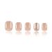 24Pcs Brown Glitter Square Press on Nails - Reusable Fake Nails for Women | Full Cover Acrylic Stick On Nails - Buy Online on GoSupps.com