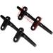MIZUGIWA 4 Inch Boat Cleat Marine 316 Stainless Steel Open Base Deck Cleat Black - Set of 2 - Buy Online on GoSupps.com