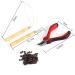 Filfeel Hair Extensions Tool Set - 100 Microring Pearls Hook Needle Tension Loop & Pliers for Seamless Extensions - Buy Online on GoSupps.com