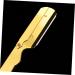 Frcolor Engraved Razor Holder - Rustproof Steel Folding Barber Razor & Eyebrow Trimmer - 14.5x2.5cm - Ideal for Hairdressers & Men - Buy Online on GoSupps.com