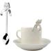 COMVIP Cartoon Cuill re en Forme Chat Caf Th en Acier Inoxydable Spoons Argent  - Buy Online on GoSupps.com