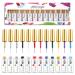 Gel Liner Nail Polish 12 Colors Kit for Hook Painting Shiny Varnish Platinum NAI Art for Christmas - (Color: 1-12)